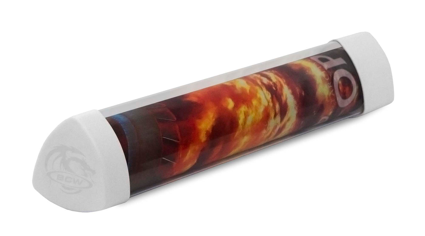 Playmat Tube with Dice Cap - White