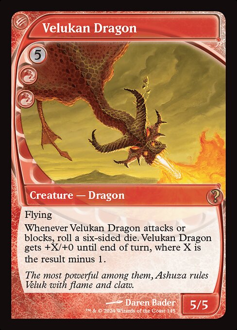 Velukan Dragon (Future Sight) - Mystery Booster 2 #145 (Near Mint)