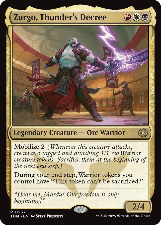 Zurgo, Thunder's Decree