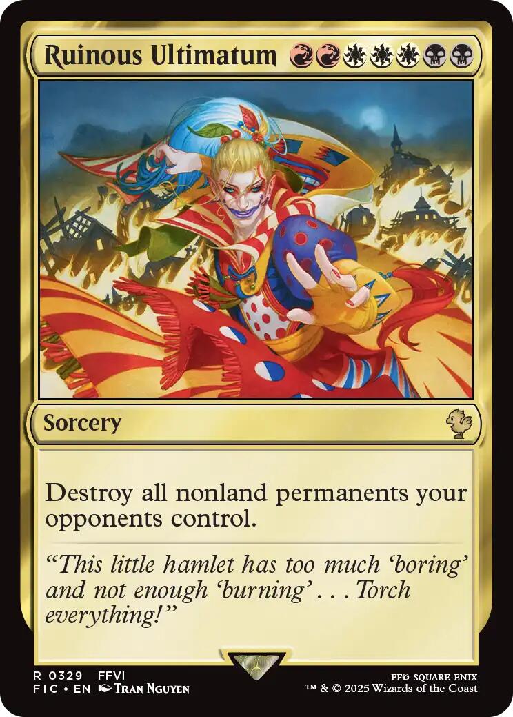 Ruinous Ultimatum