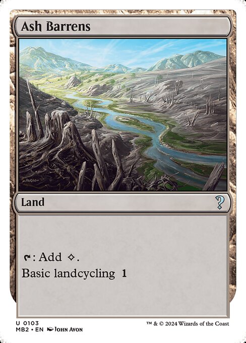 Ash Barrens (White Border) - Mystery Booster 2 #103 (Near Mint)