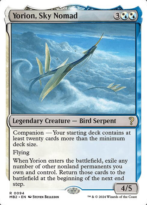 Yorion, Sky Nomad (White Border) - Mystery Booster 2 #94 (Near Mint)