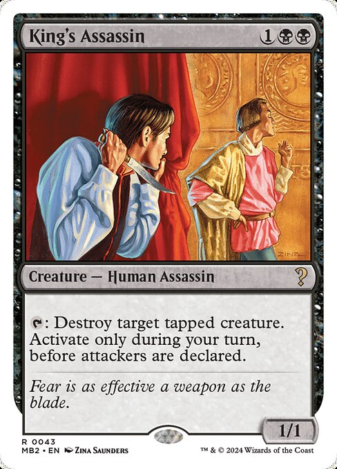 King's Assassin (White Border) - Mystery Booster 2 #43 (Near Mint)