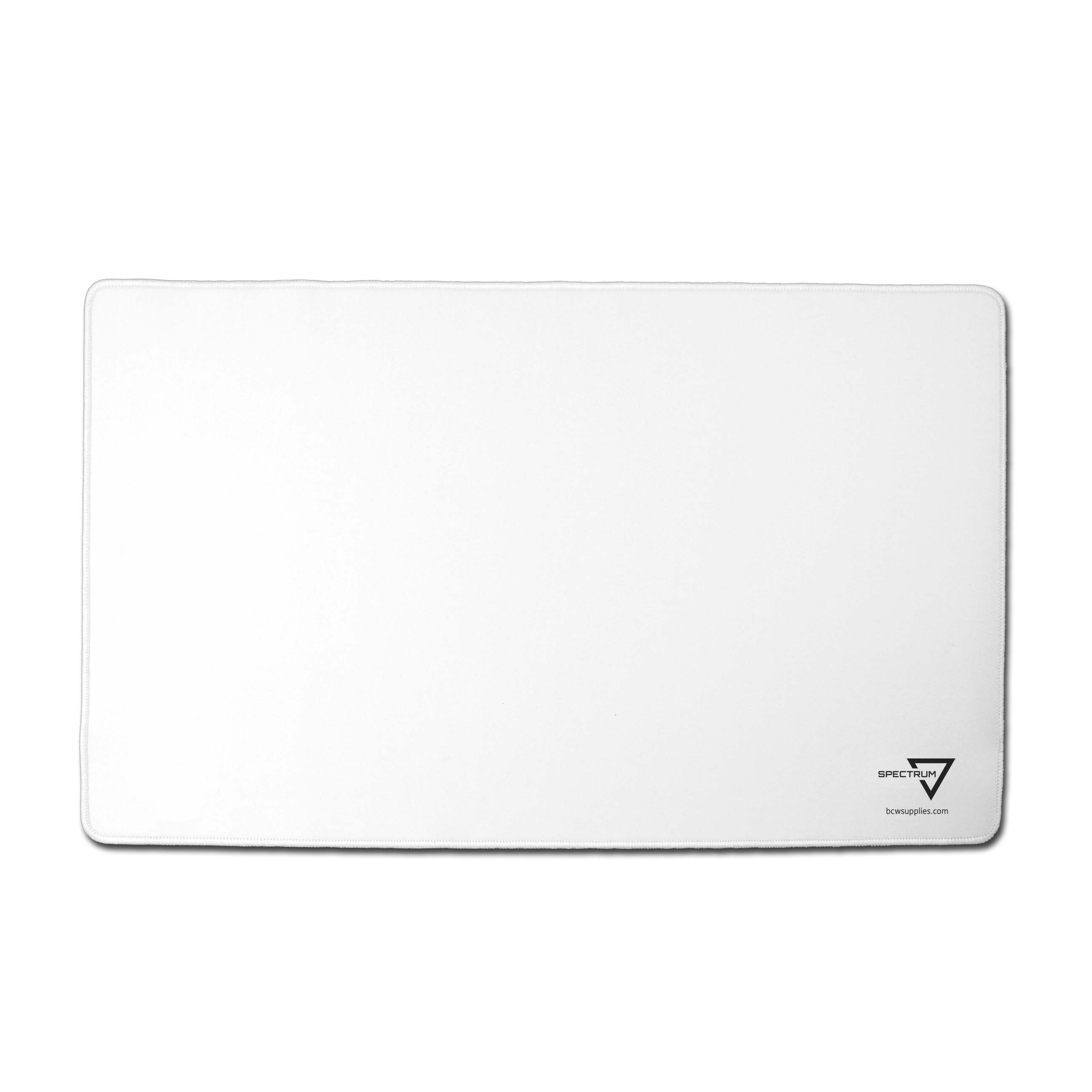 BCW Spectrum Playmat with Stitched Edging - White