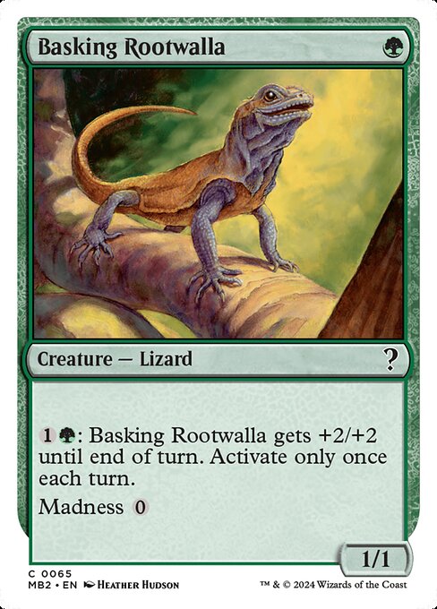 Basking Rootwalla (White Border) - Mystery Booster 2 #65 (Near Mint)
