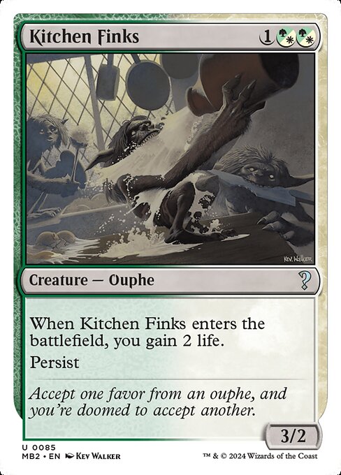 Kitchen Finks (White Border) - Mystery Booster 2 #85 (Near Mint)