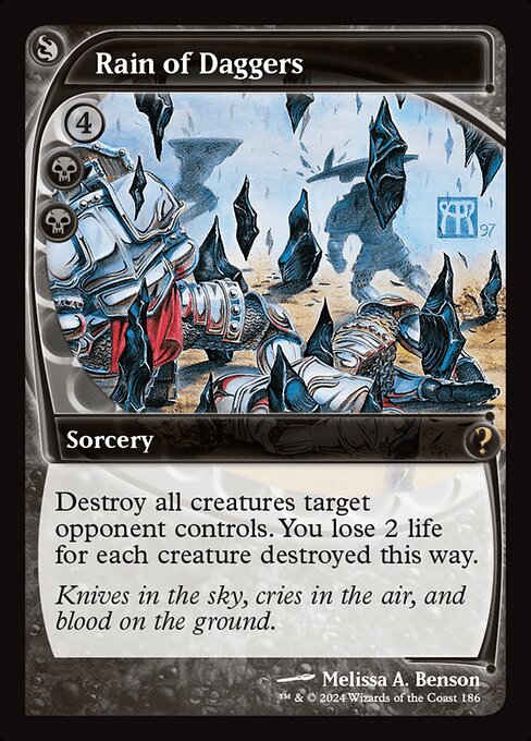 Rain of Daggers (Future Sight) - Mystery Booster 2 #186 (Near Mint)