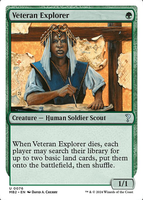 Veteran Explorer (White Border) - Mystery Booster 2 #76 (Near Mint)