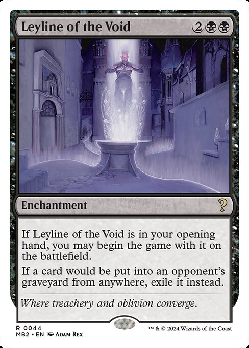 Leyline of the Void (White Border) - Mystery Booster 2 #44 (Near Mint)