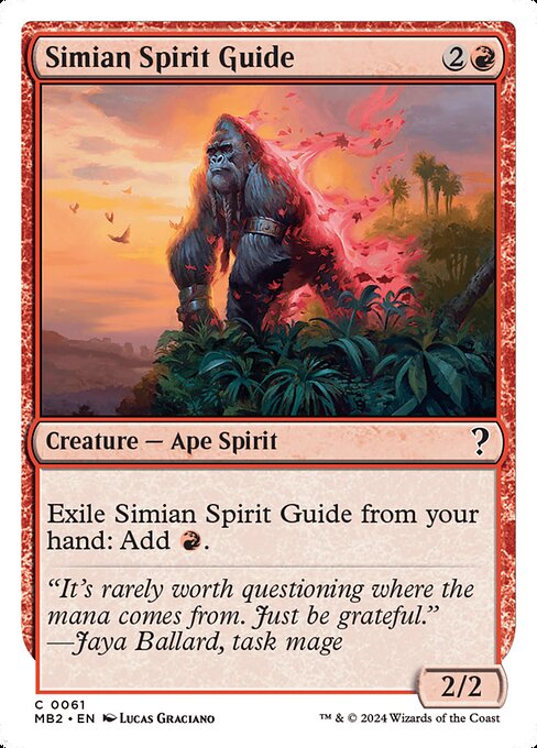Simian Spirit Guide (White Border) - Mystery Booster 2 #61 (Near Mint)