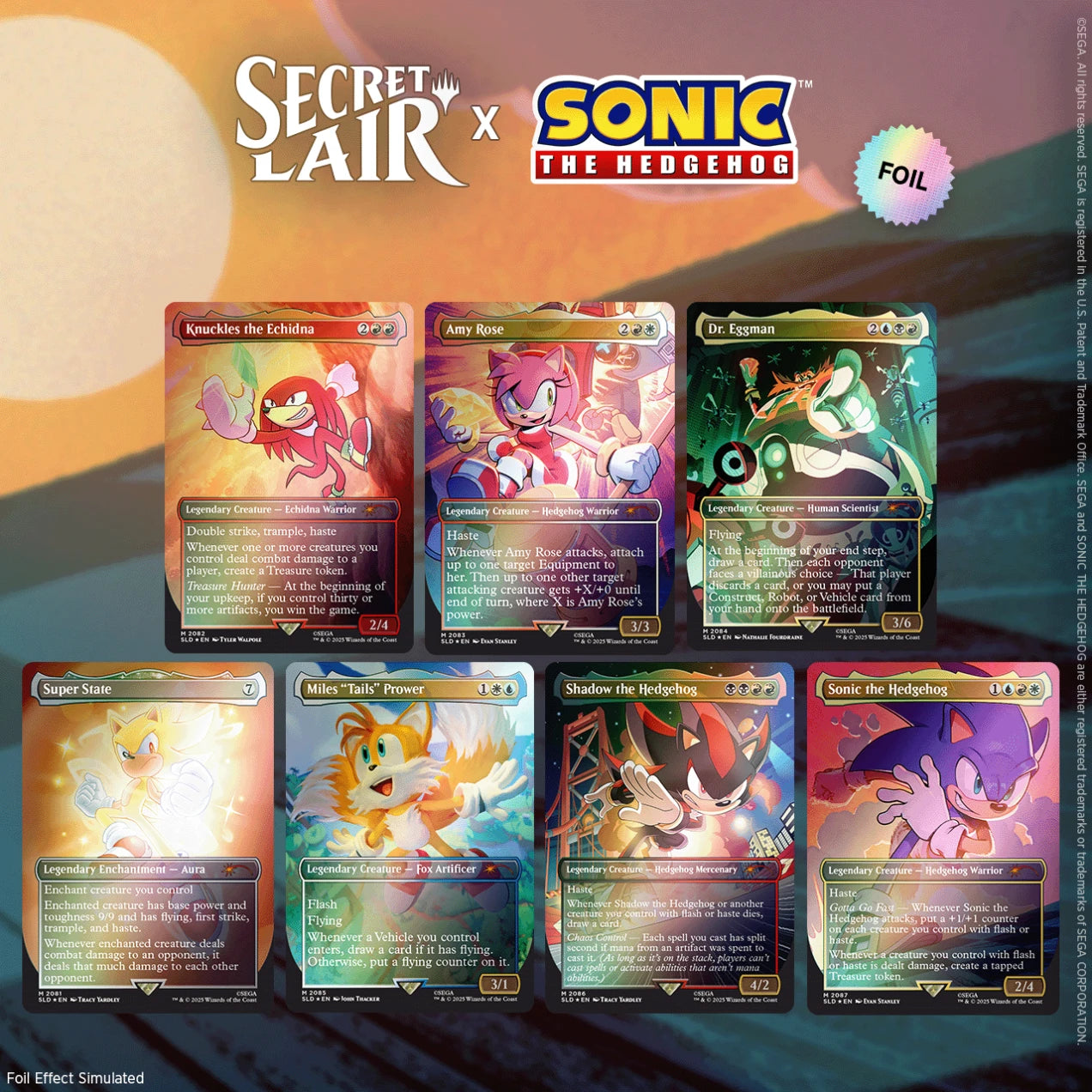 Magic: The Gathering Secret Lair x Sonic: Friends & Foes Bundle - SLD