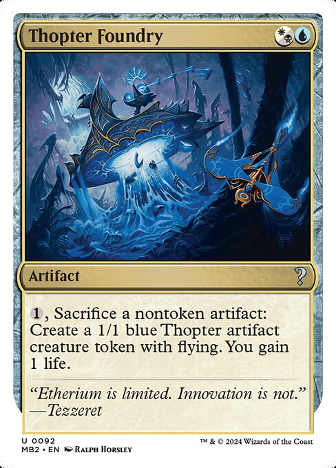 Thopter Foundry (White Border) - Mystery Booster 2 #92 (Near Mint)