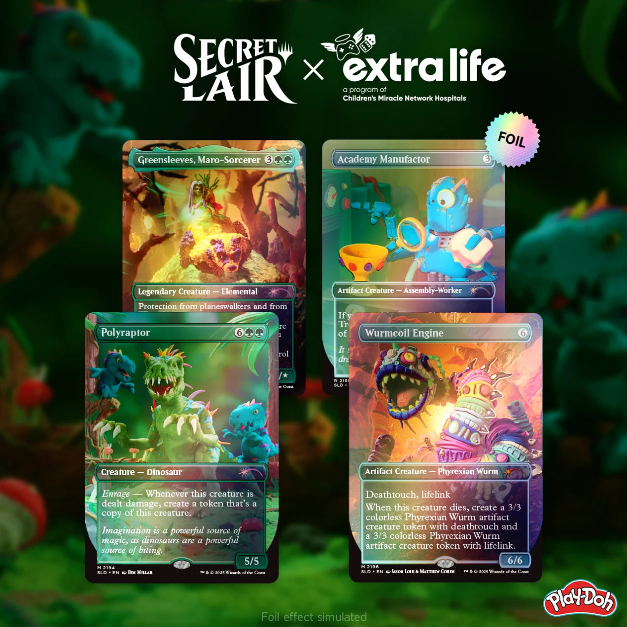 Magic: The Gathering Secret Lair x Play‑Doh: Squishful Thinking — Extra Life 2025 Bundle - SLD