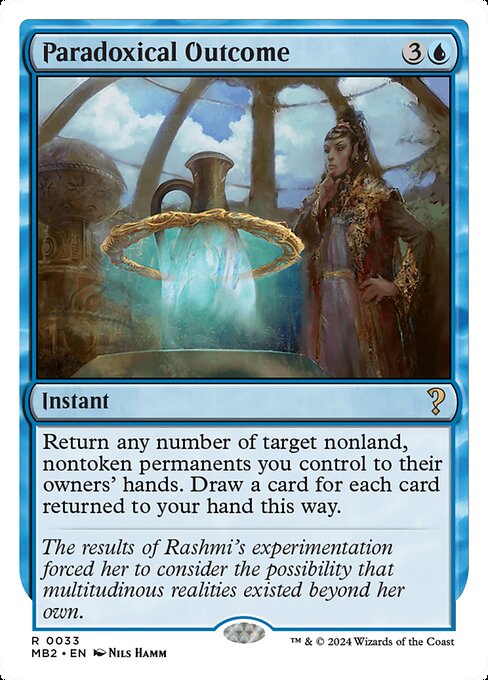 Paradoxical Outcome (White Border) - Mystery Booster 2 #33 (Near Mint)