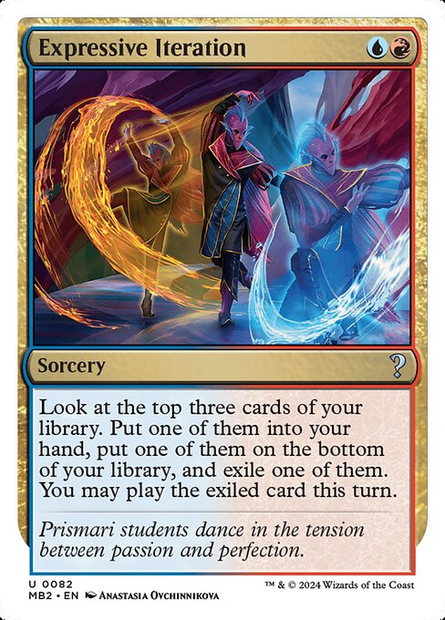 Expressive Iteration (White Border) - Mystery Booster 2 #82 (Near Mint)
