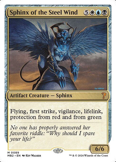 Sphinx of the Steel Wind (White Border) - Mystery Booster 2 #89 (Near Mint)